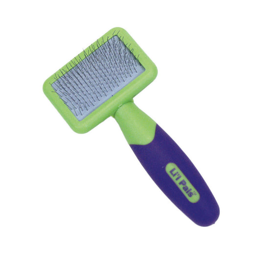 Coastal Pet Products Lil'l Pals Kitten Slicker Brush with Coated Tips Green / Purple 5 x 2.3 x 1 For Pet With Love