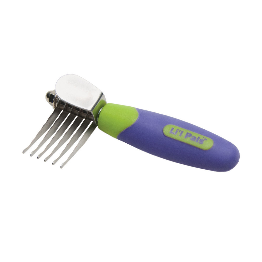 Coastal Pet Products Li'l Pals De-matting Pet Comb Purple/Green 4.5 x 1.85 x 0.4 For Pet With Love