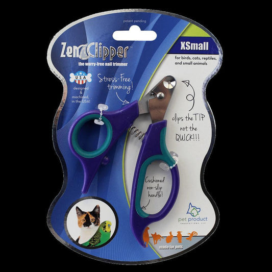 Pet Product Innovations Zen Clipper XSmall – StressFree, SizeSpecific Nail Clipper for Most Adult Cats, Larger Birds, Puppies, Large Reptiles For Pet With Love