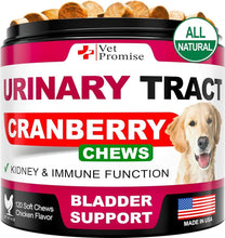 Load image into Gallery viewer, Vet Promise Cranberry UTI Treatment Bladder Control for Dogs 120 Chews
