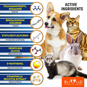 Cat & Dog Eye Wash Drops & Tear Stain Remover Cleaner Eye Infection Treatment