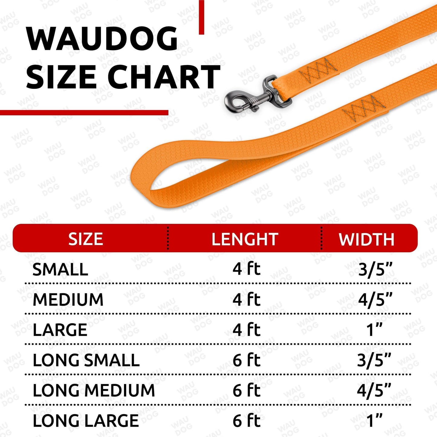 Waterproof Dog Leash 4 Ft   6 Ft   Anti Slip Dog Leash for Large Dogs Small and For Pet With Love