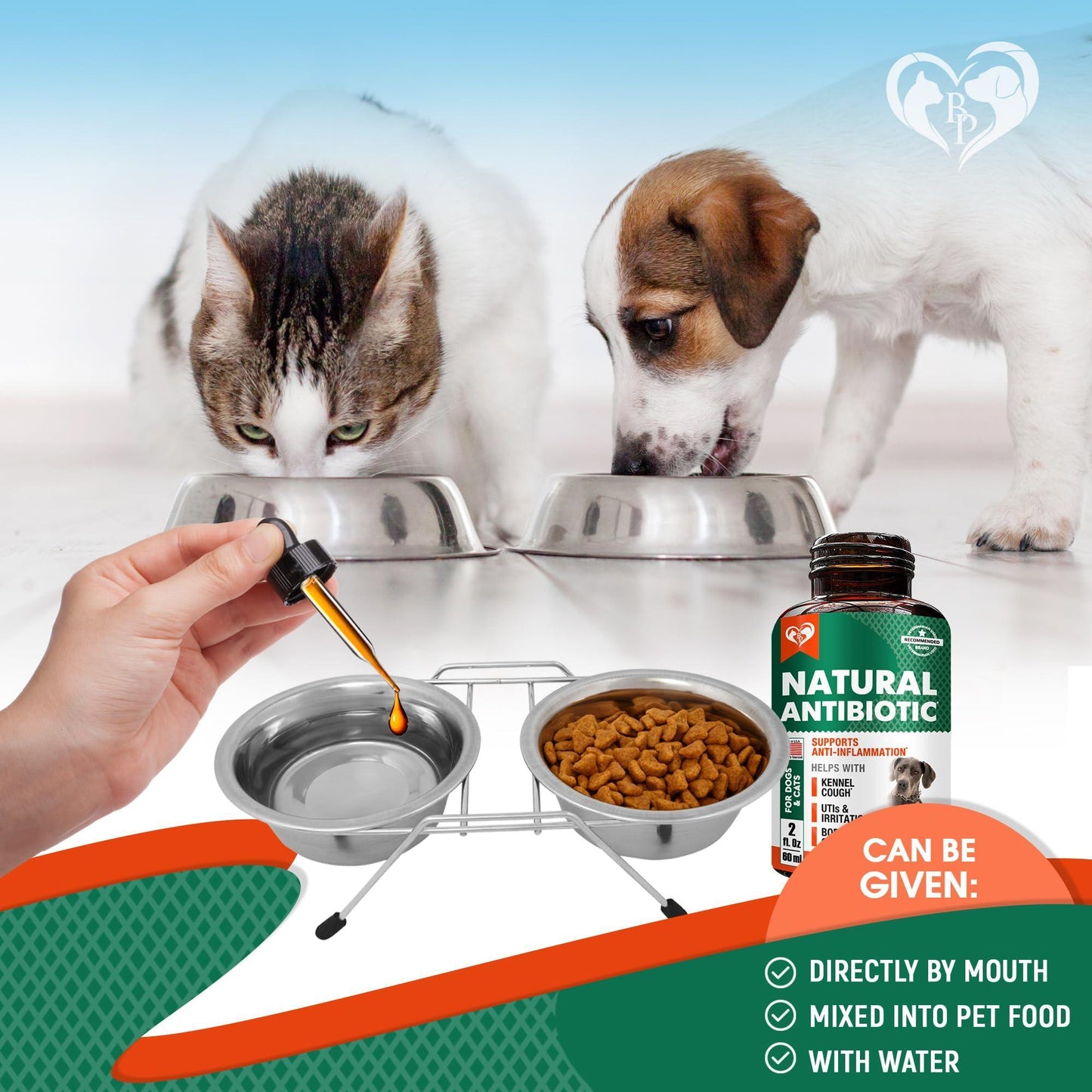 Beloved Pets Herbal Kennel Cough Relief & Urinary Tract Support for Cats and Dogs 2oz For Pet With Love