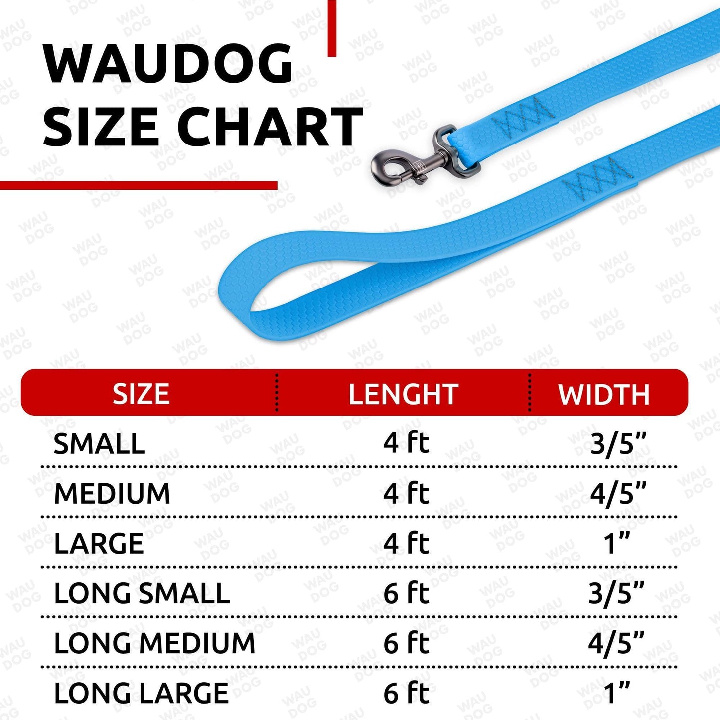 Waterproof Dog Leash 4 Ft   6 Ft   Anti Slip Dog Leash for Large Dogs Small and For Pet With Love