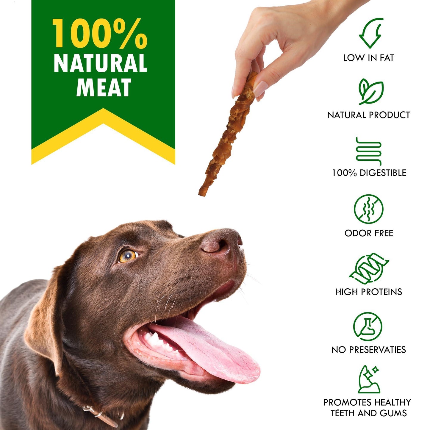 Beloved Pets Smoked Rawhide Sticks Wrapped with Chicken Dog Treats 10.6 Oz For Pet With Love