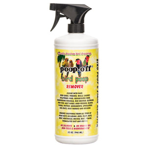 Poop Off Bird Poop Remover from Bird Cages, Perches, Walls, Carpet Non Toxic and Biodegradable