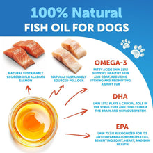 Load image into Gallery viewer, Artullano Omega 3 Fish Oil Dog Skin and Coat Defense Liquid Supplement &amp; Allergy Relief 16 Oz For Pet With Love
