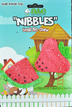 Load image into Gallery viewer, AE Cage Company Nibbles Strawberry and Watermelon Loofah Chew Toys
