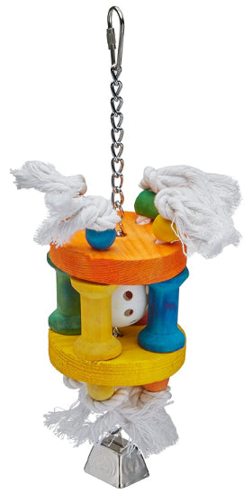 AE Cage Company Happy Beaks Ball in Solitude Assorted Bird Toy