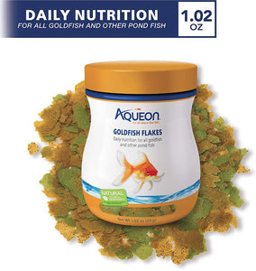 Aqueon Goldfish Flakes Daily Nutrition for All Goldfish and Other Pond Fish