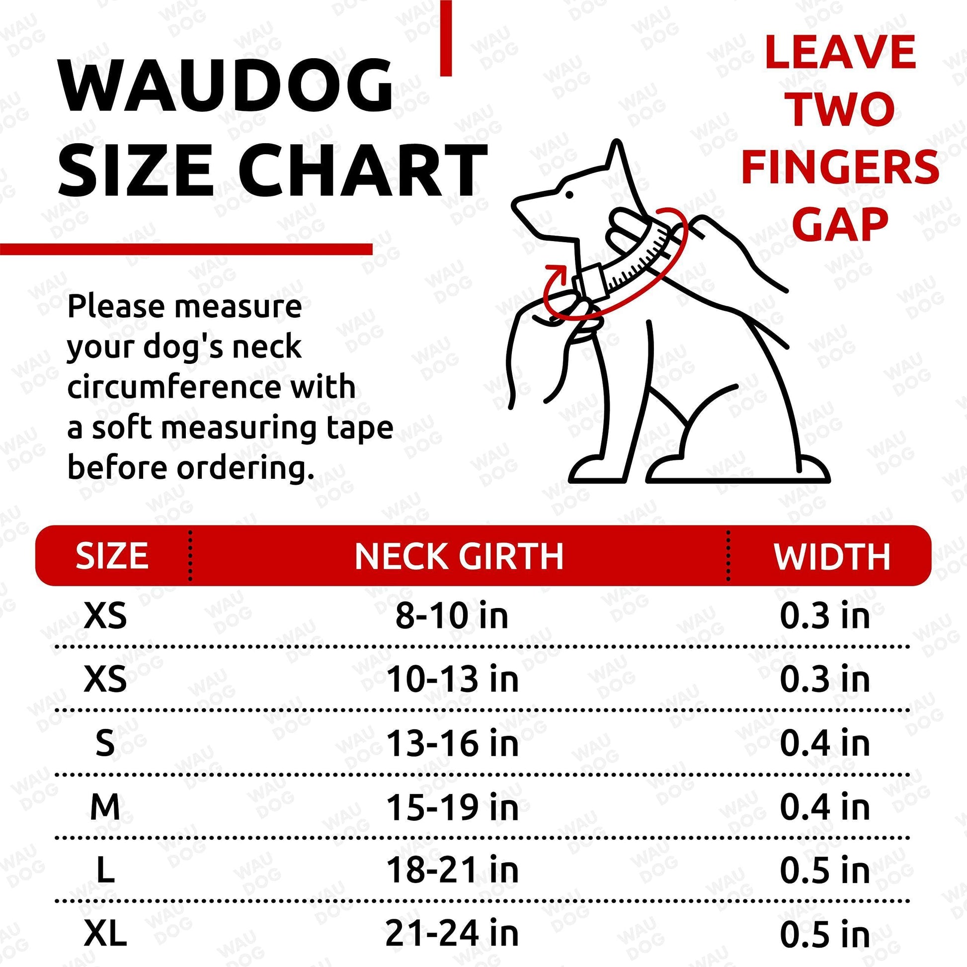 WAUDOG Ultra Soft Rolled Leather Dog Collar BLUE SMALL For Pet With Love