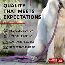 Load image into Gallery viewer, Recycled Cotton Dog Leash 6 Ft   10 Ft Eco Friendly Collar for Small Medium &amp;
