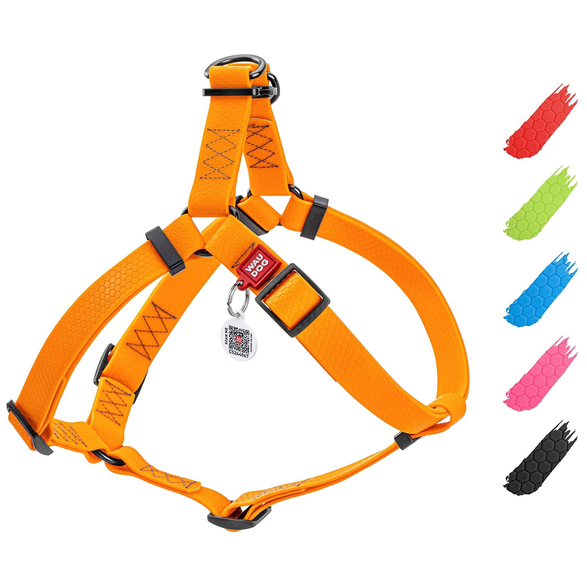 WAUDOG Waterproof Dog Harness   Adjustable Dog Harness for Large Dogs Small and For Pet With Love