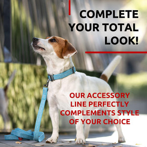 Recycled Cotton Dog Leash 6 Ft   10 Ft Eco Friendly Collar for Small Medium &