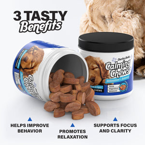 Charlie and Buddy Anxiety Relief Calming Chews for Dogs 90 Chews