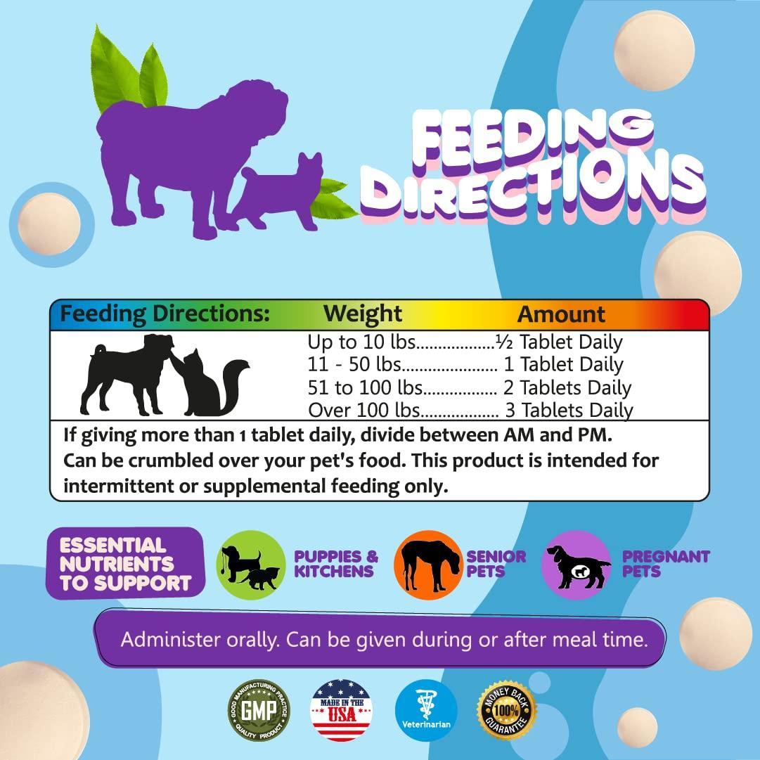 Makondo Pets Prenatal Multivitamins for Dogs & Cats with Folic Acid Minerals & Amino Acids For Pet With Love