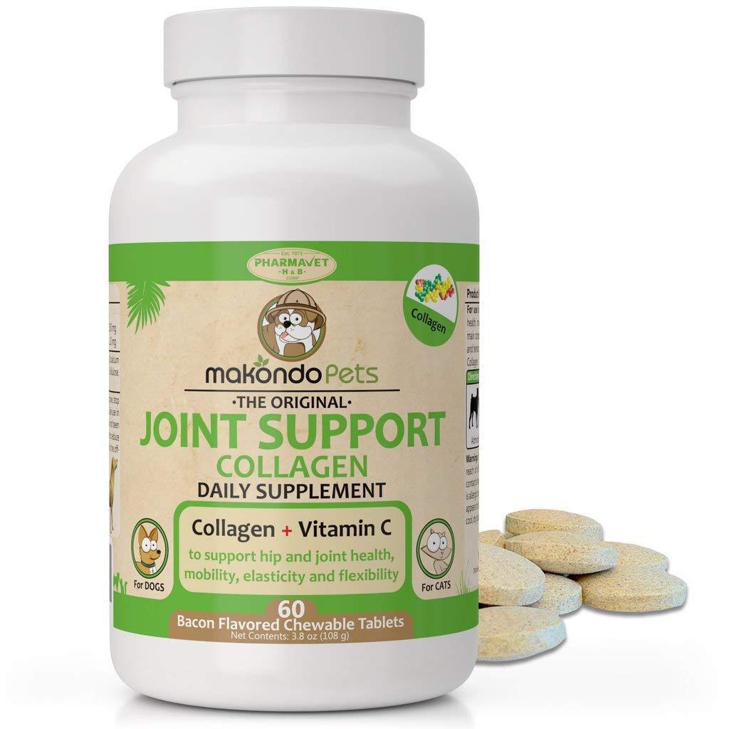 Makondo Pets Collagen Joint Support Supplement for Dog & Cats 60 Tablets For Pet With Love