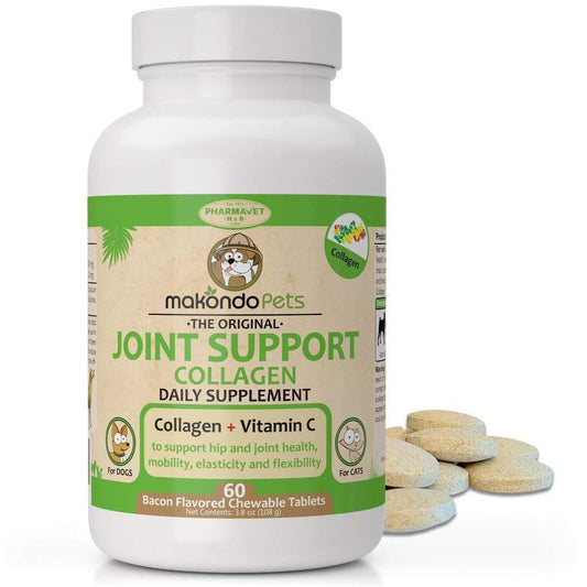 Makondo Pets Collagen Joint Support Supplement for Dog & Cats 60 Tablets For Pet With Love