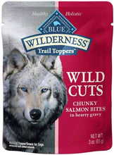 Load image into Gallery viewer, Blue Buffalo Wilderness Trail Toppers Wild Cuts Salmon in Gravy
