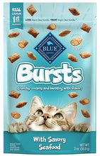 Load image into Gallery viewer, Blue Buffalo Bursts Cat Treats Savory Seafood
