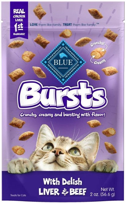 Blue Buffalo Bursts Cat Treats Delish Liver and Beef