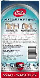 Simple Solution Disposable Male Wraps Small