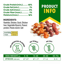 Load image into Gallery viewer, Beloved Pets Kabobs Rawhide Dog Treats with Duck &amp; Chicken 10.6 Oz
