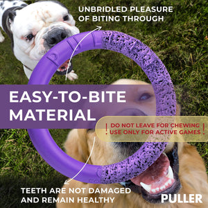 PULLER Maxi - Outdoor Dog Ring Toy - Fetch Toy and Tug-of-War Dog Toy for Large Breeds