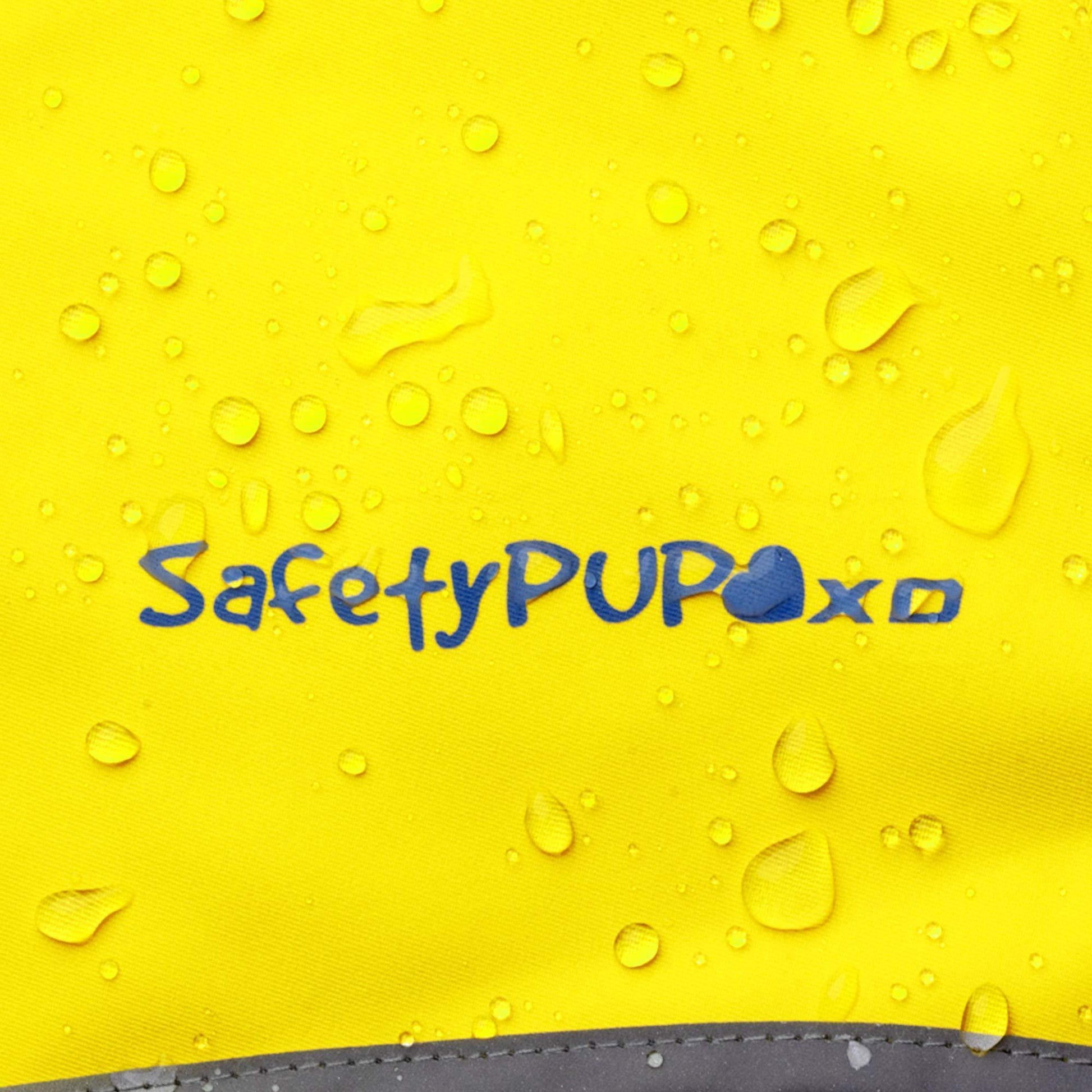 SafetyPUP XD Hi-Visibility Soft Shell Fluorescent Yellow Dog Vest (Medium) For Pet With Love