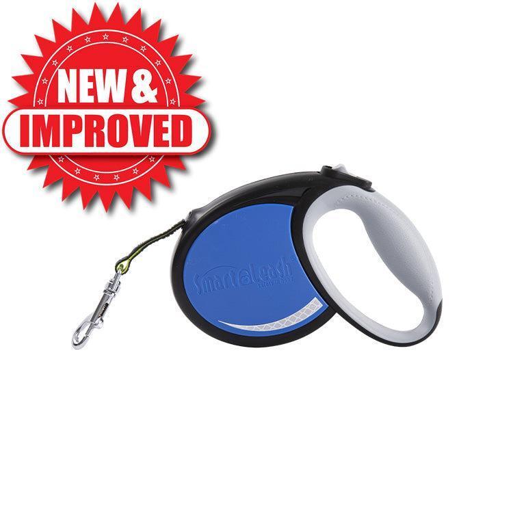 Pet Product Innovations Smart Retractable Leash S – Blue, 12ft, Up to 22lbs / 10kg, with Safety Features for Every Walk