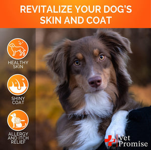 Omega-3 for Dogs - Dog Skin and Coat Supplement - Dog Chews with Fish Oil