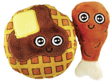 Load image into Gallery viewer, Mad Cat Chicken and Waffles Cat Toy Set
