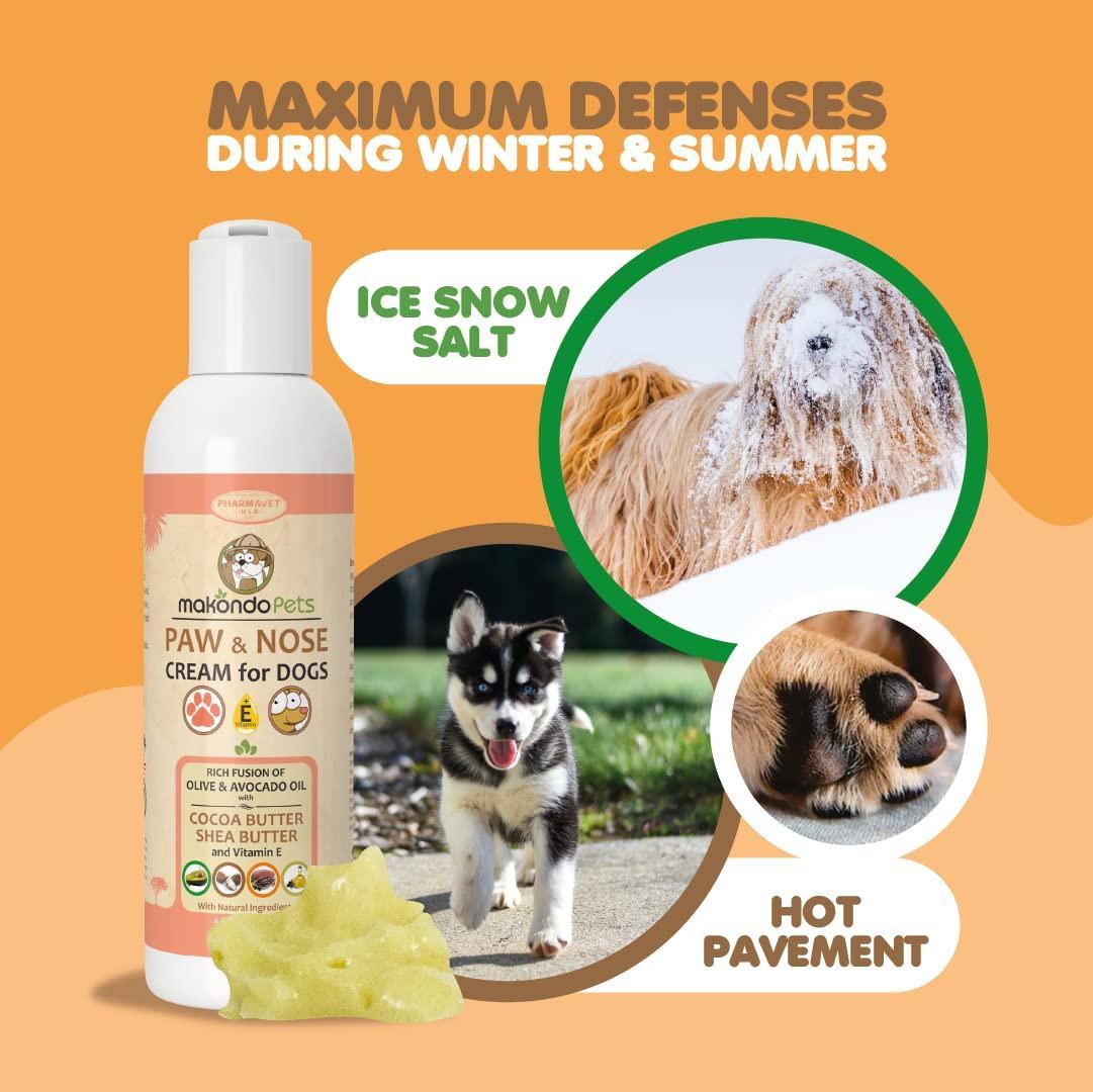 Natural Dog Paw Balm  Non Waxy Formula Dog Nose Balm & Snout Soother for Dogs. For Pet With Love