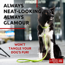 Load image into Gallery viewer, WAUDOG Rolled Leather Dog Leash 4Ft * 0.4 in for Small Medium and Large Dogs
