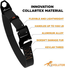 Load image into Gallery viewer, WAUDOG Heavy Duty Adjustable Waterproof EVOLUTOR Dog Collar with QR Dog Tag BLACK One Size Fits Many
