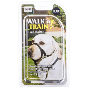 Coastal Pet Walk'n Train Head Halter Black