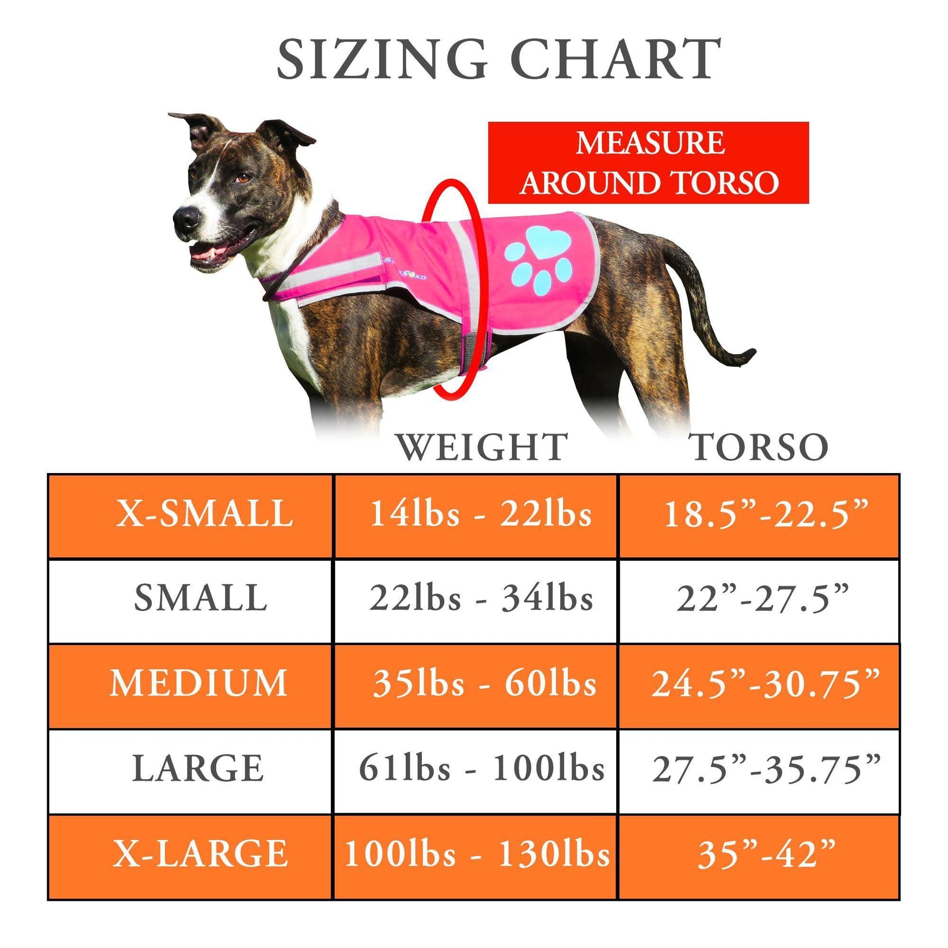 SafetyPUP XD Dog Reflective Vest  Pink – XLARGE FITS DOGS 100 LBS TO 130 LBS For Pet With Love