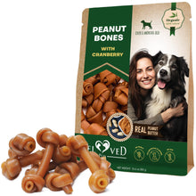 Load image into Gallery viewer, Beloved Pets Peanut Butter Bones with Cranberry Rawhide Free Dog Treats 10.6 Oz
