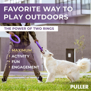 Puller Outdoor Dog Ring Toys   Dog Fetch Toy & Tug of War Dog Toy for Small