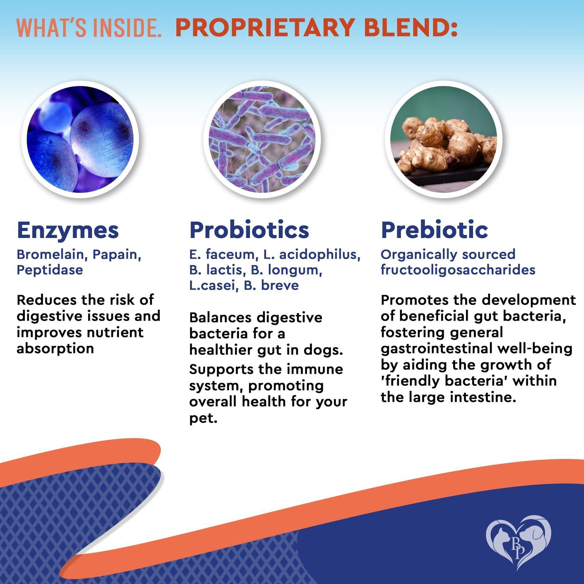 Beloved Pets Probiotics & Prebiotics with Enzymes Food Supplements for Dogs & Cats 2Oz For Pet With Love