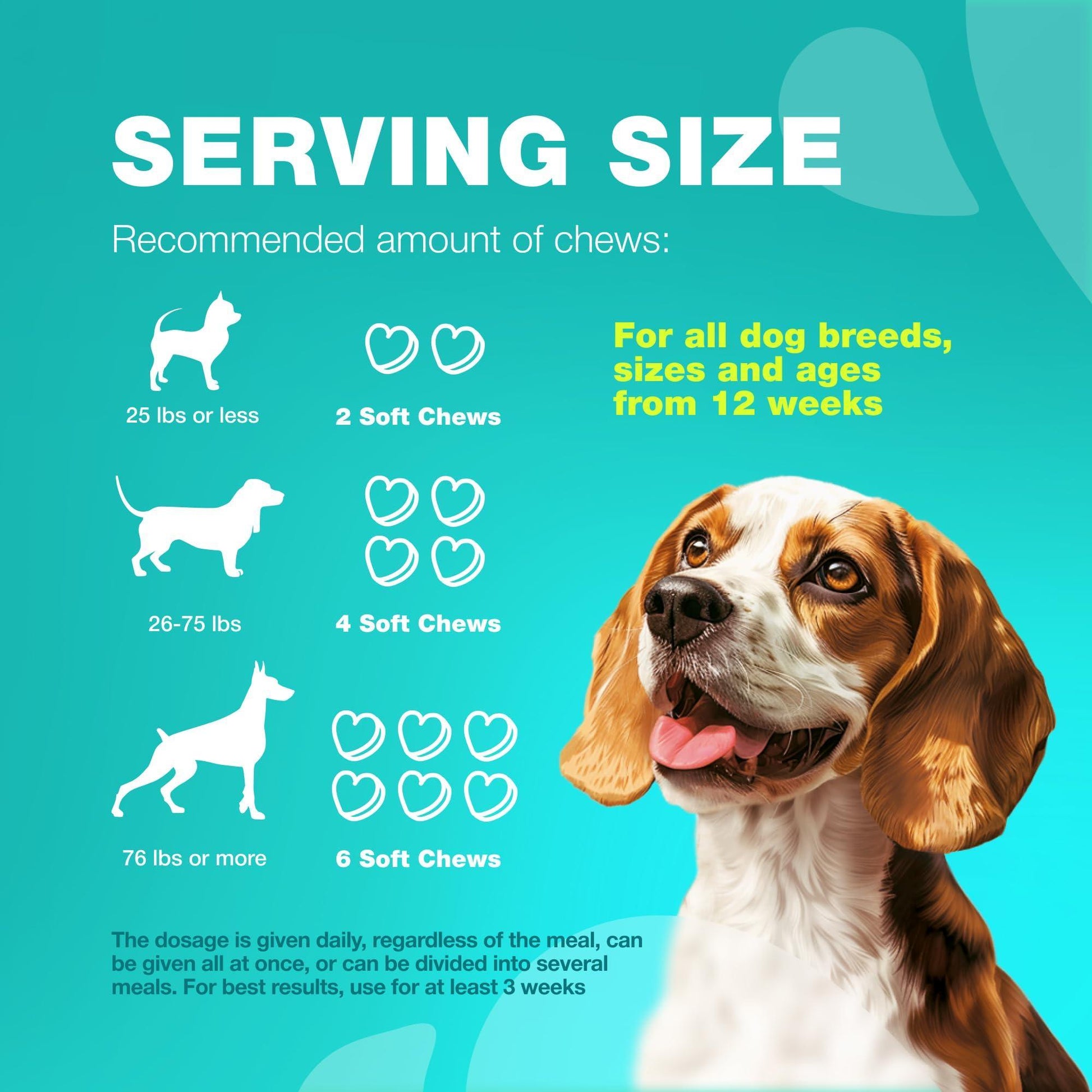 CHEWIA Digestive Gut & Immune Health Enzymes Pumpkin & Yam Powder. No Poo Soft Dog Chews. Duck Flavor. 180 Chews For Pet With Love
