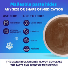 Load image into Gallery viewer, Artullano Pill Wrap for Dogs Easy to Swallow Masking Pouch 4.2 oz  Made in USA
