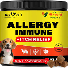 Load image into Gallery viewer, Beloved Pets Dog Immune Supplement Anti Itch &amp; Allergy Relief with Probiotic 140 Ct

