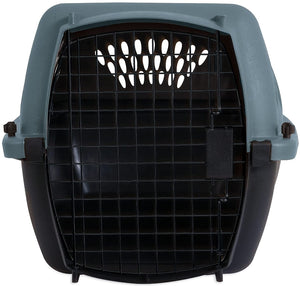 Aspen Pet Porter Heavy-Duty Pet Carrier Storm Gray and Black