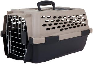 Petmate Vari Kennel Pet Carrier Taupe and Black