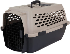 Petmate Vari Kennel Pet Carrier Taupe and Black