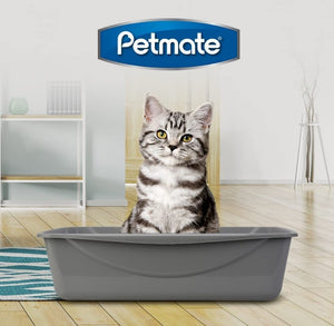 Petmate Cat Litter Pan Gray