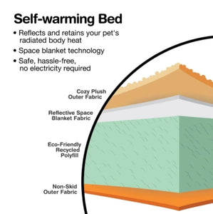 Aspen Pet Self Warming Pet Bed Spice and Cream