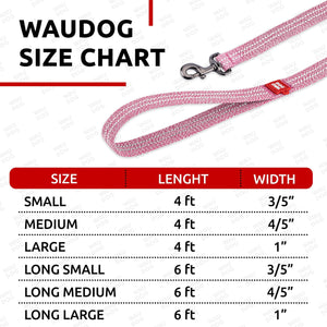 Recycled Cotton Dog Leash 6 Ft   10 Ft Eco Friendly Collar for Small Medium &