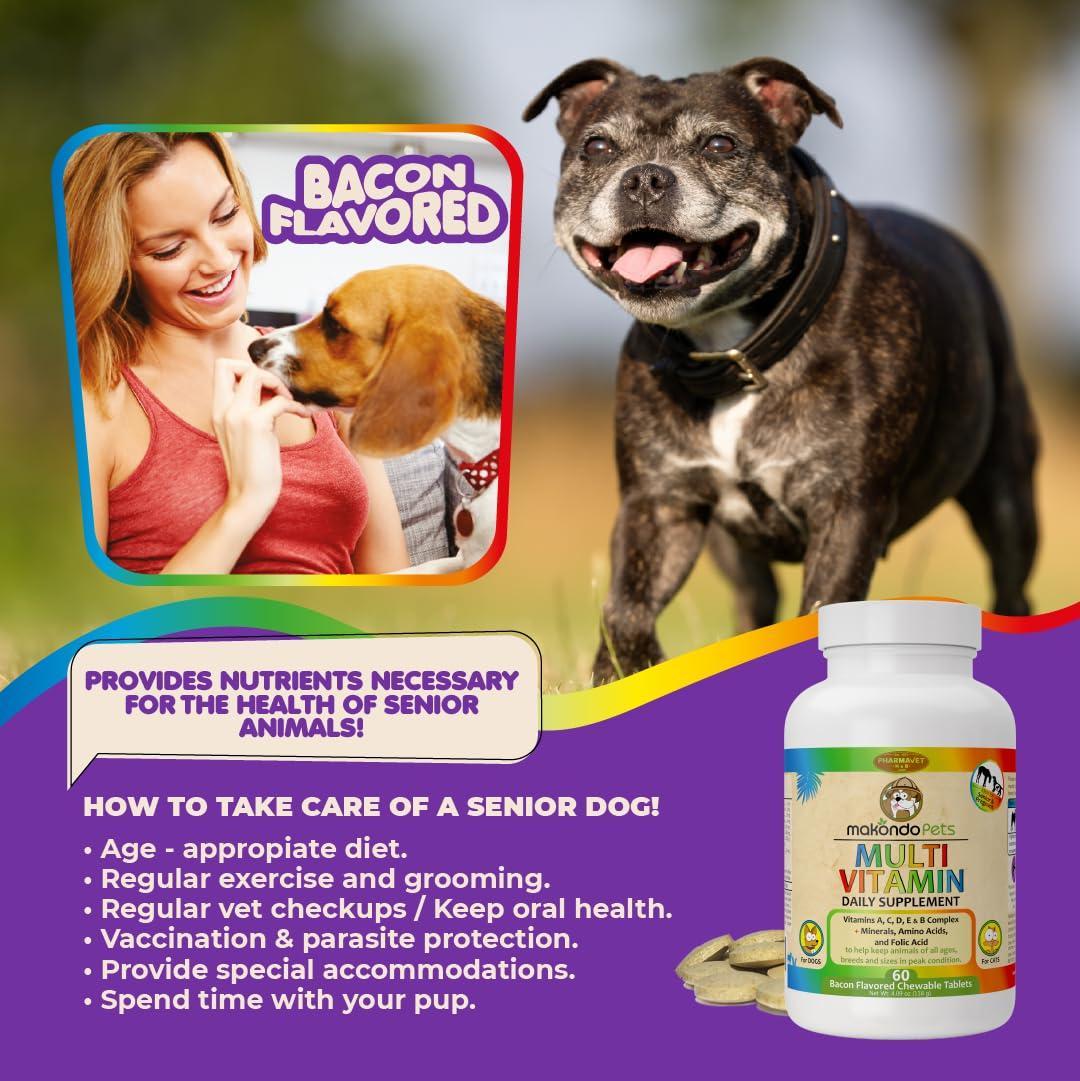 Makondo Pets Prenatal Dog and Cat Vitamins 60 Tablets For Pet With Love